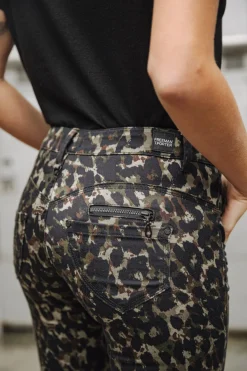 Femme Freeman T. Porter Alexa High Waist Cropped Marsh