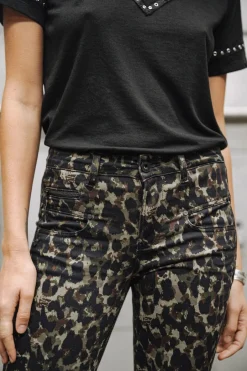 Femme Freeman T. Porter Alexa High Waist Cropped Marsh