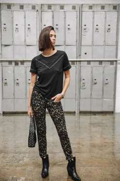 Femme Freeman T. Porter Alexa High Waist Cropped Marsh